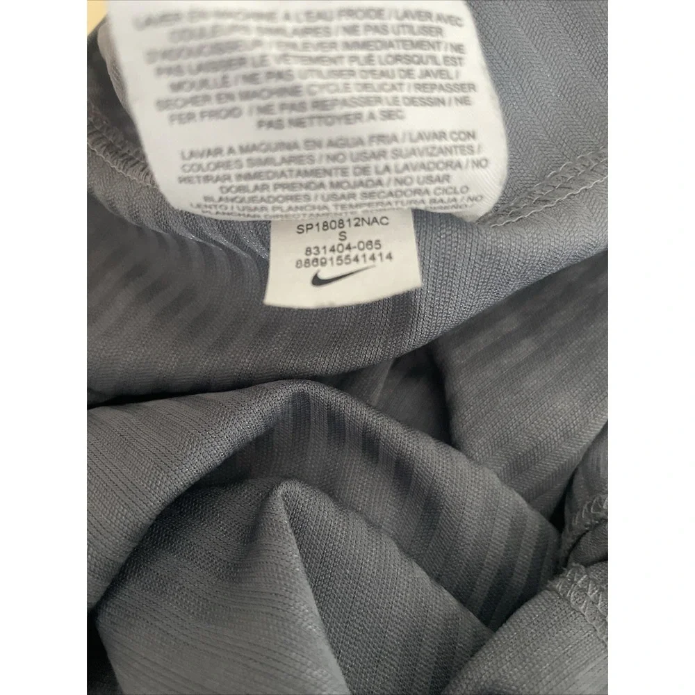 Men's Nike Gray Basketball Shorts Sz Small Thailand Long Athletic Gym String - Picture 4 of 8